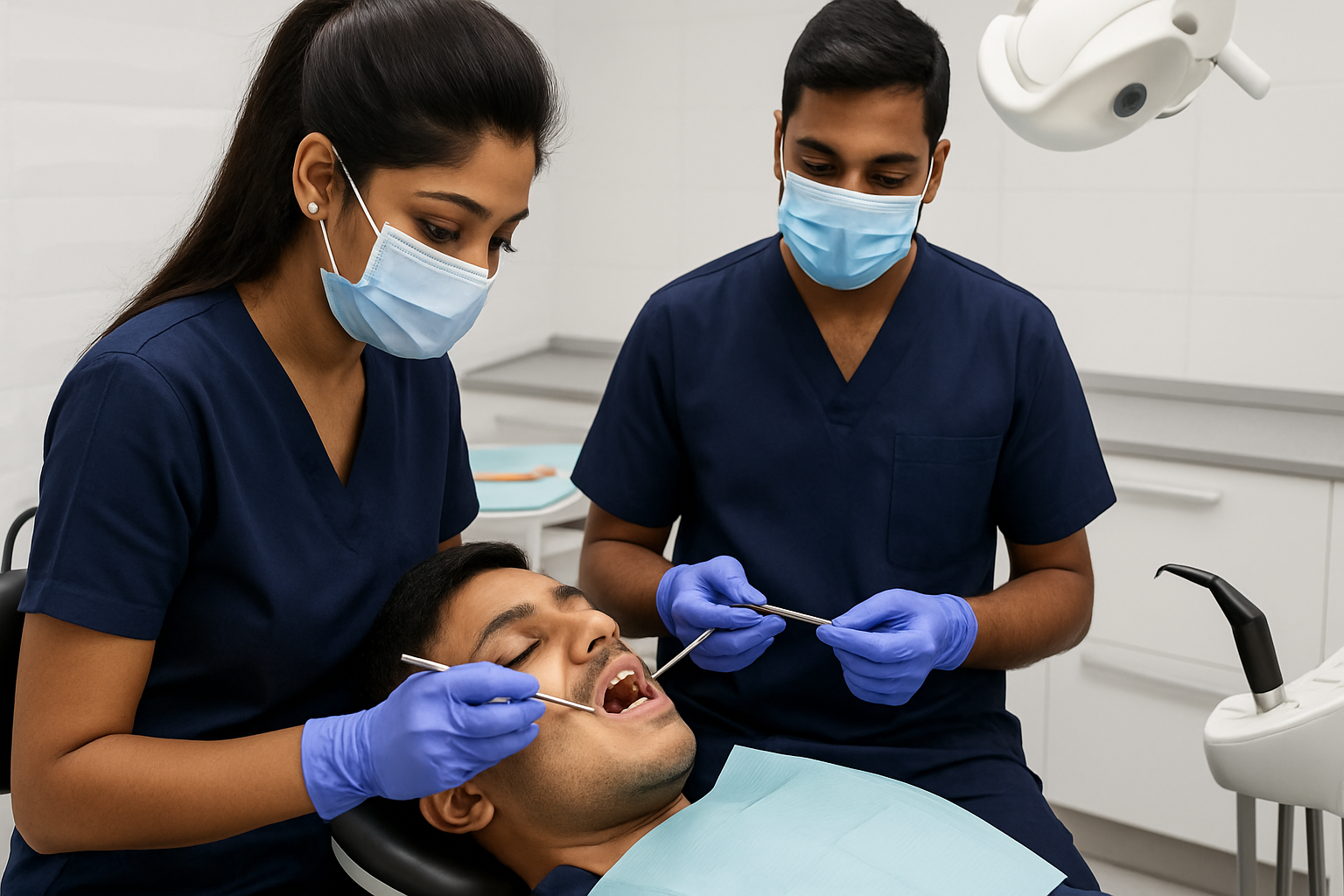 Dental clinic interior at Om Sai Ram Dental Clinic